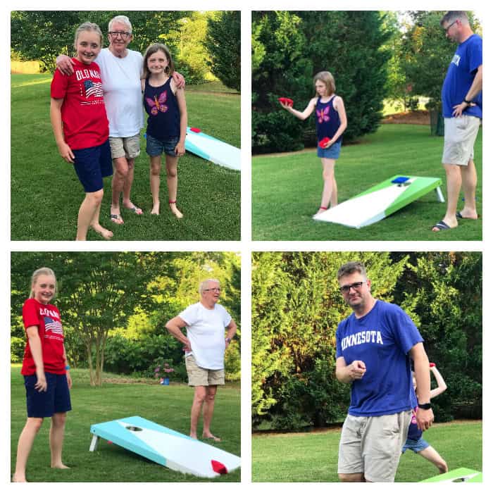 5 fun backyard games to play with your kids! Game #1: Host a cornhole tournament!