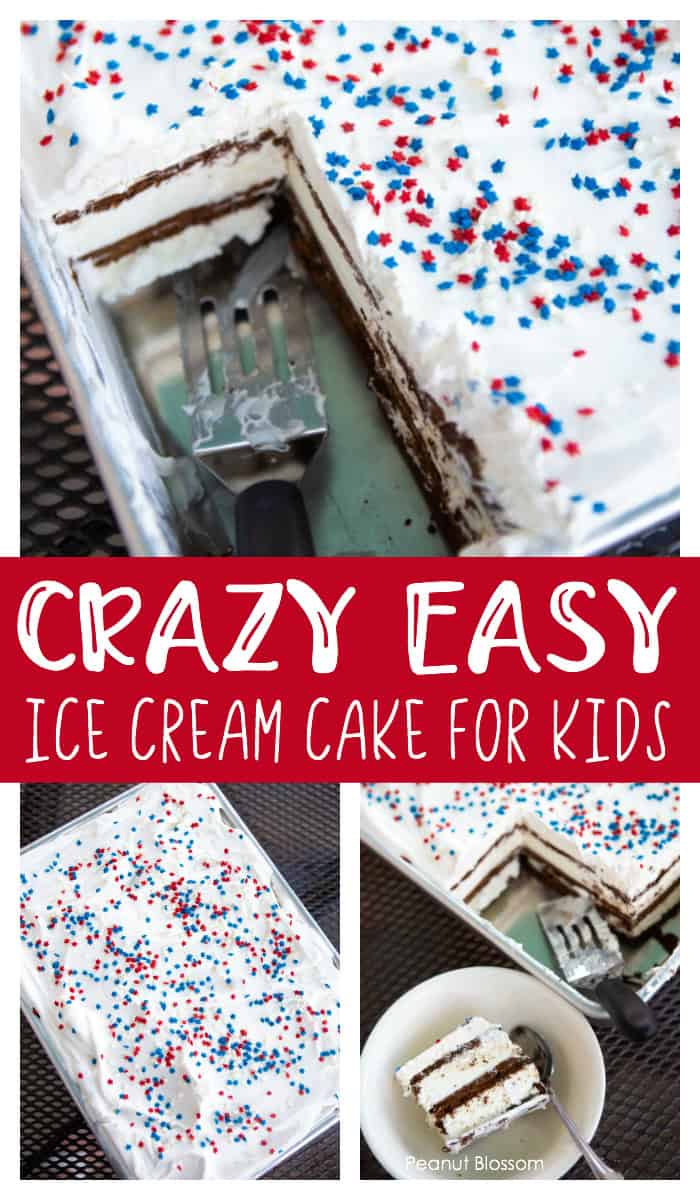 This crazy easy ice cream sandwich dessert is a perfect dessert to make with kids this summer!