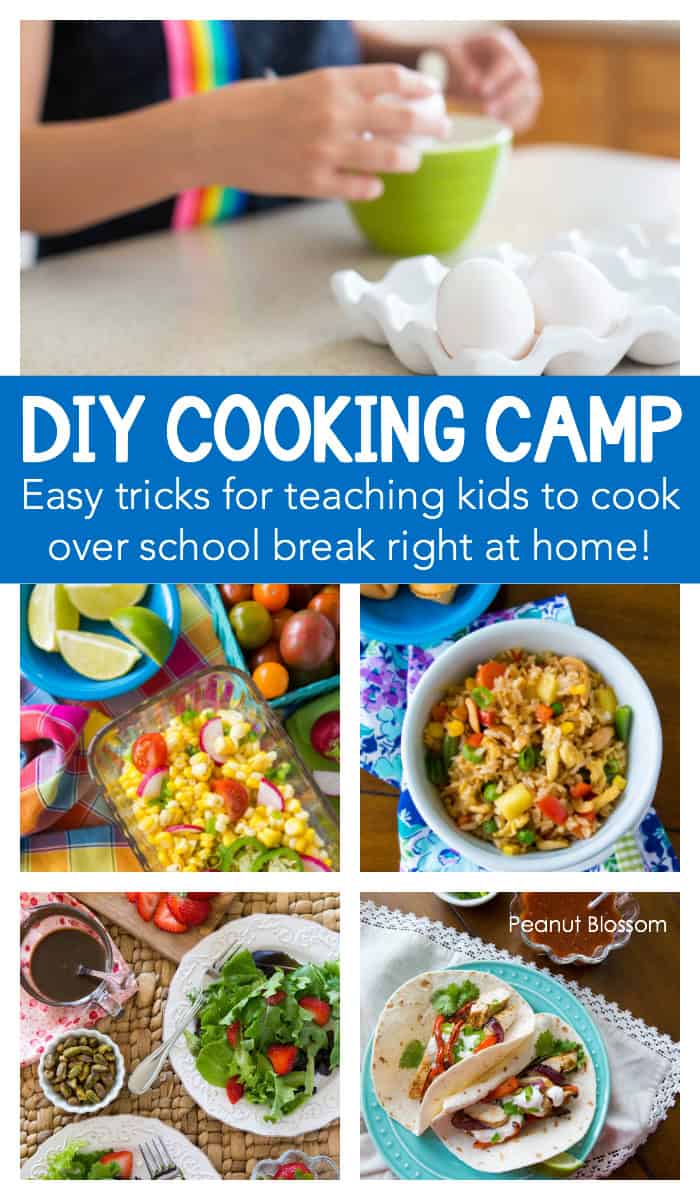 DIY Cooking Camp: Easy tricks for hosting your own kids cooking classes right at home.