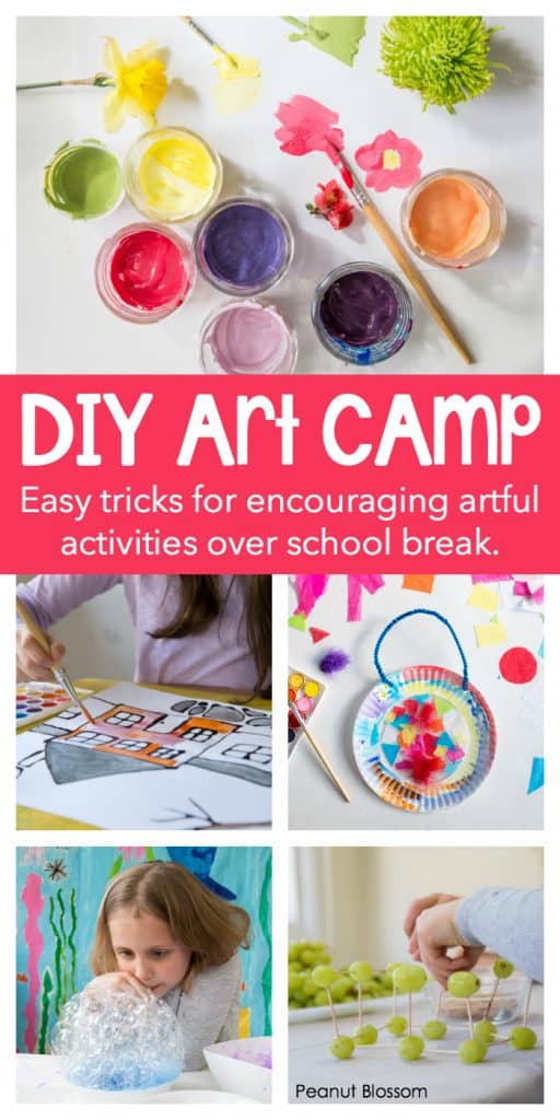 The BEST DIY Art Class for Kids Peanut Blossom