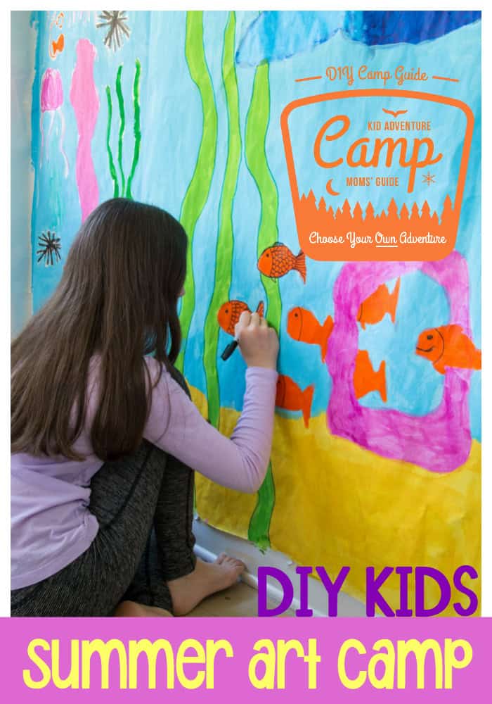 DIY Kids Summer Art Camp: learn how to host your very own art classes for kids this school break and fill your children's world with creative activities.