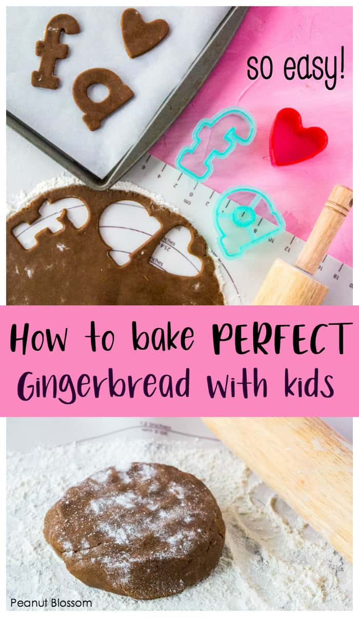 How to bake perfect gingerbread cookies with kids, it is so easy!