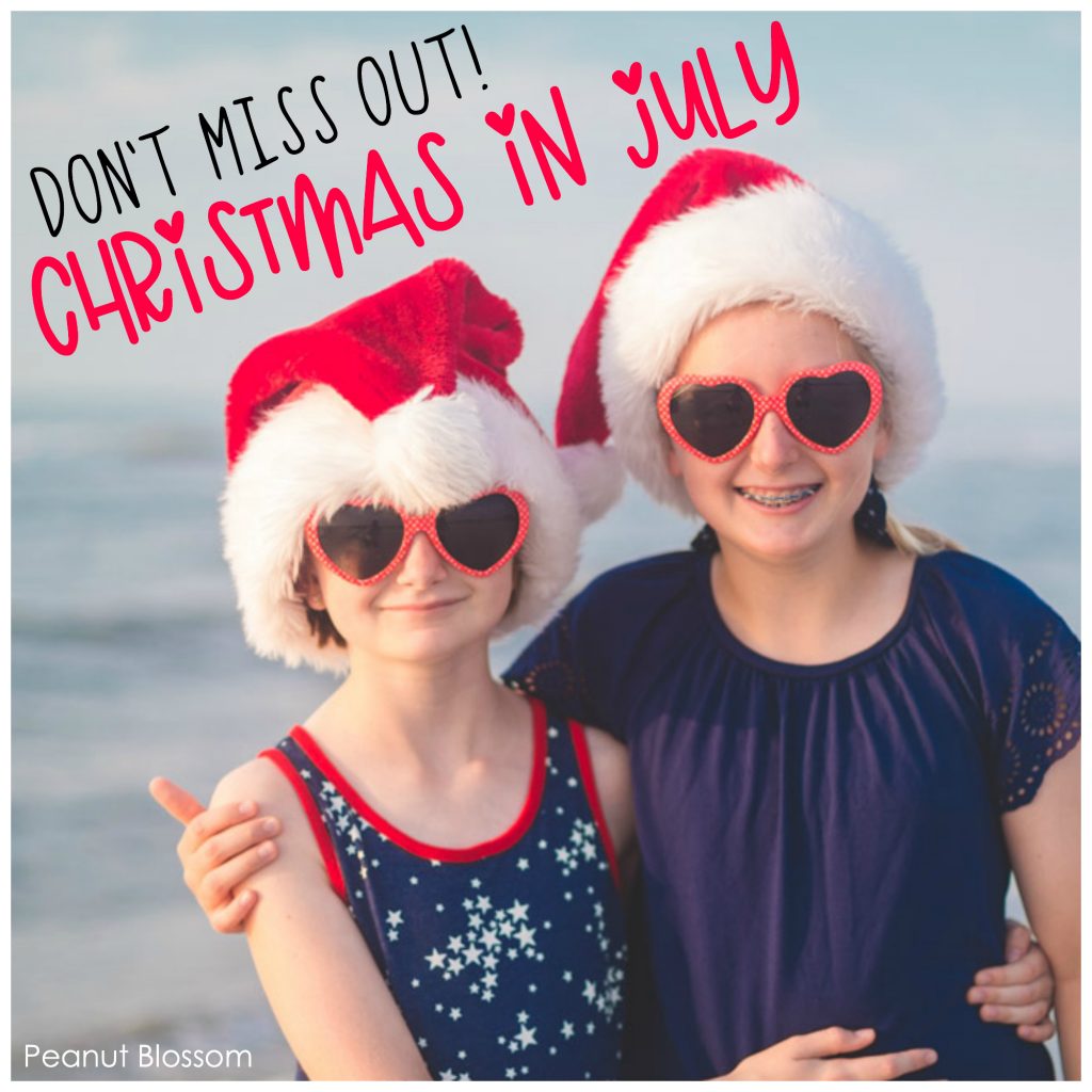 Don't miss the Peanut Blossom Christmas in July Party! This is the best summer vacation idea for kids.
