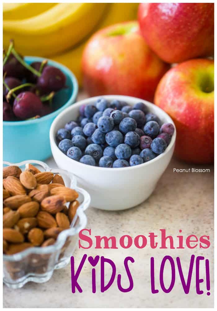 3 smoothie recipes for kids that are filled with protein and will actually help them stay full all morning long.