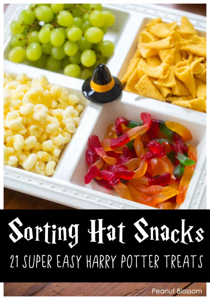 Sorting Hat Snack Tray: 1 of 21 super easy Harry Potter snacks for an awesome Harry Potter movie night.