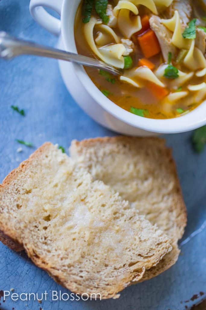 Applesauce bread in the bread machine is perfect for soup night!