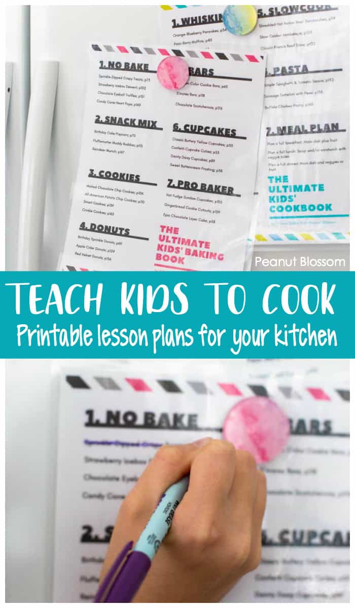 Teach your kids to cook with printable lesson plans and a copy of The Ultimate Kids' Baking Book by Tiffany Dahle