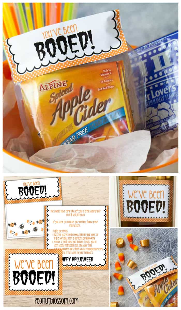 Free Printable You've Been Booed signs for surprising friends and neighbors with Halloween treats.