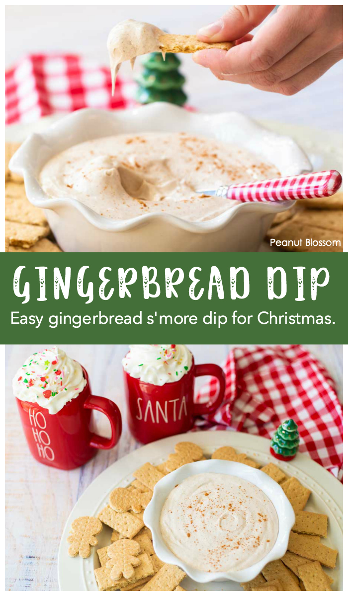 Gingerbread S'more Dip: an easy Christmas treat to make with kids.
