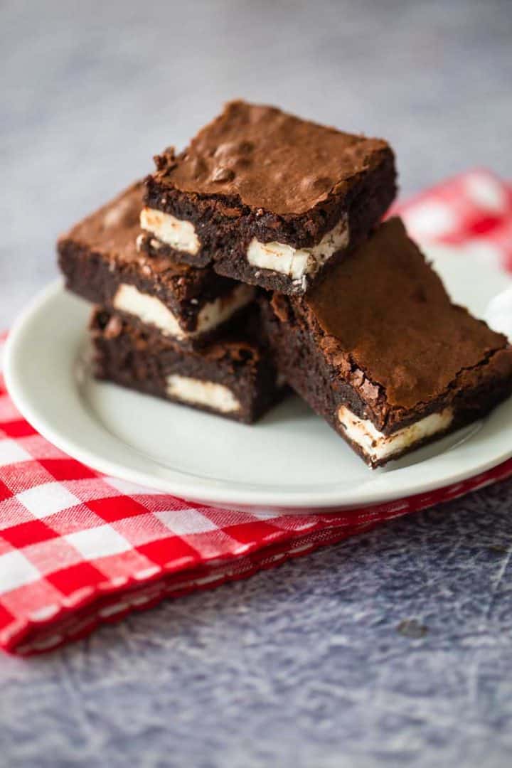 Easy Peppermint Patty Brownies