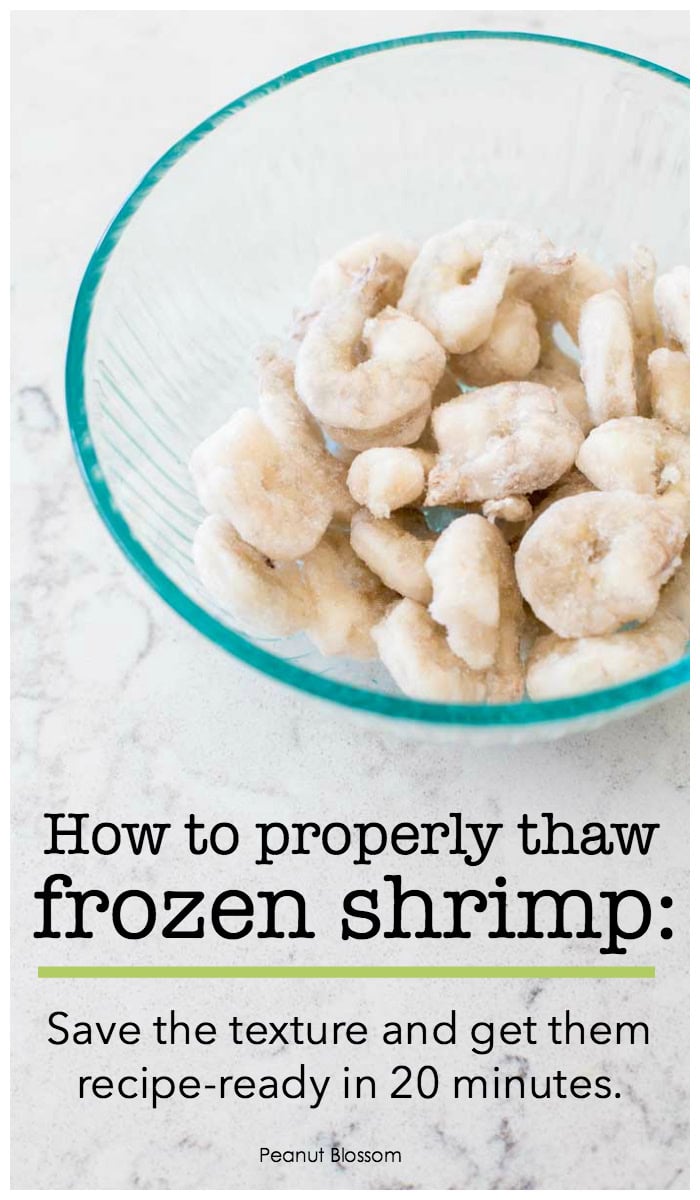 How To Thaw Frozen Shrimp Peanut Blossom