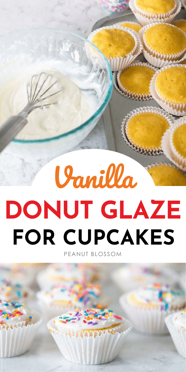 Easy Vanilla Glaze for Cupcakes - Peanut Blossom