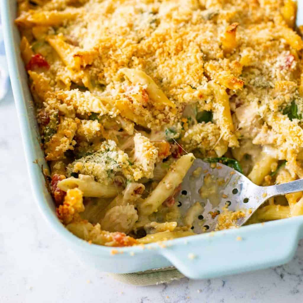 Creamy Pesto Chicken Casserole