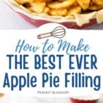 The open apple pie has not had the top crust placed yet so you can see the sliced apples.