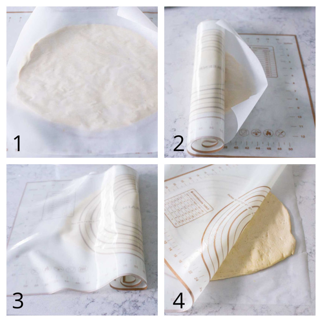 How to flip the pizza dough