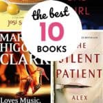 Collage of Four Murder Mystery Book Covers - Lemon Tart, Good Girl Bad Girl, Loves Music Loves to Dance, and The Silent Patient.