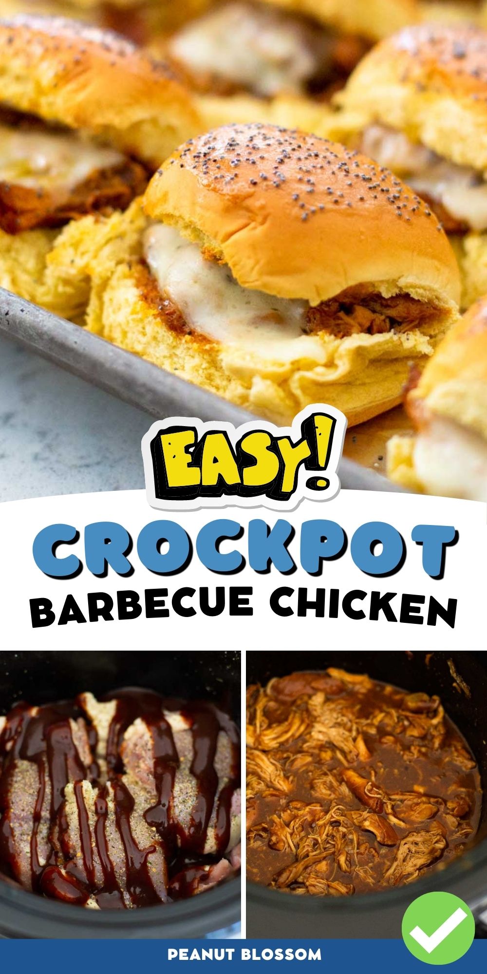 The chicken in the crockpot and then turned into BBQ sliders
