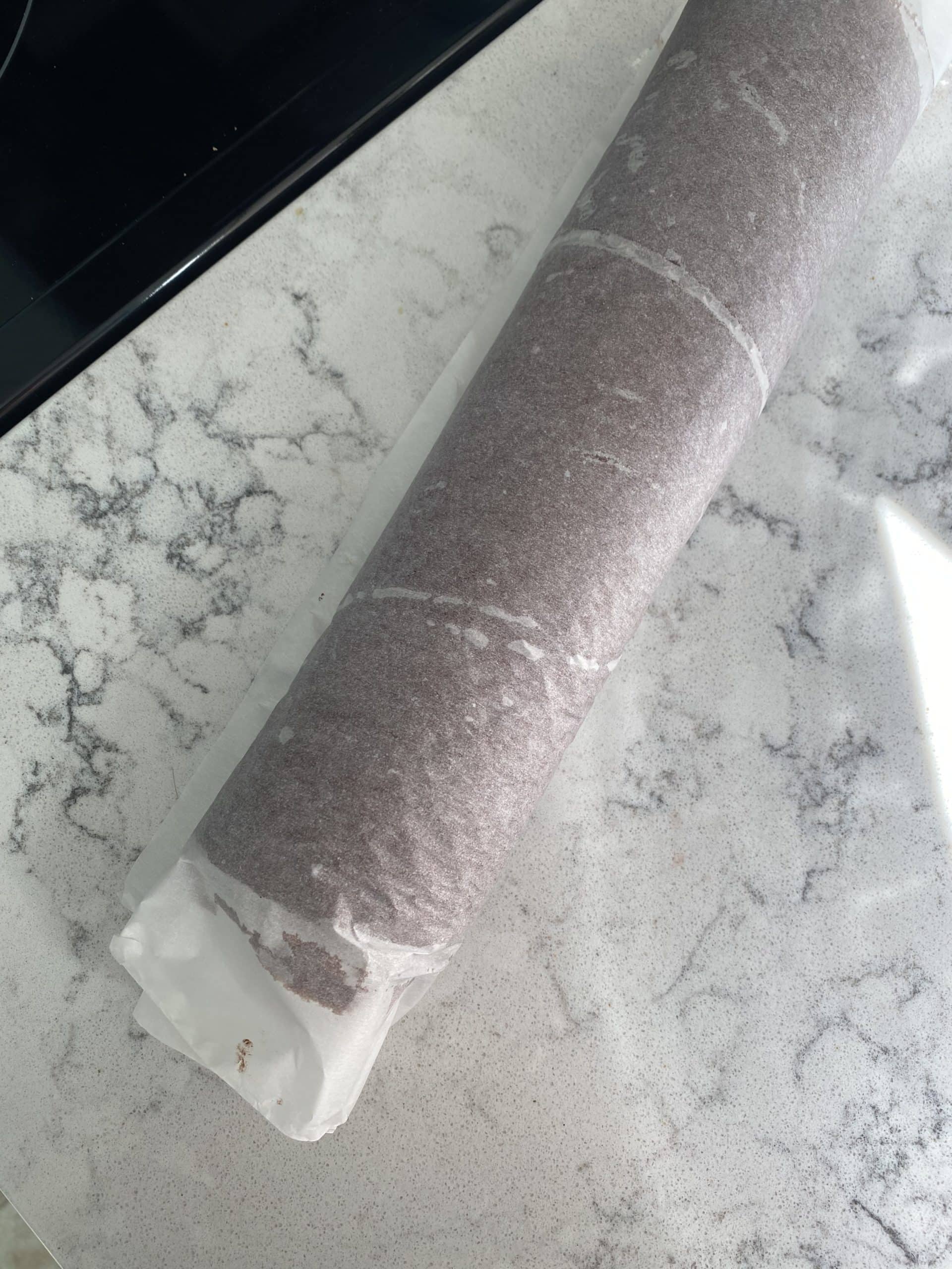 Roll and Chill the yule log in parchment paper.