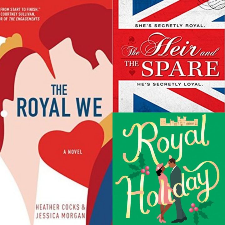 A collage of book covers about the royal family.
