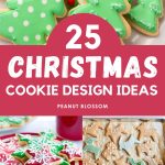 The photo collage shows several easy Christmas cookie designs for beginner bakers.
