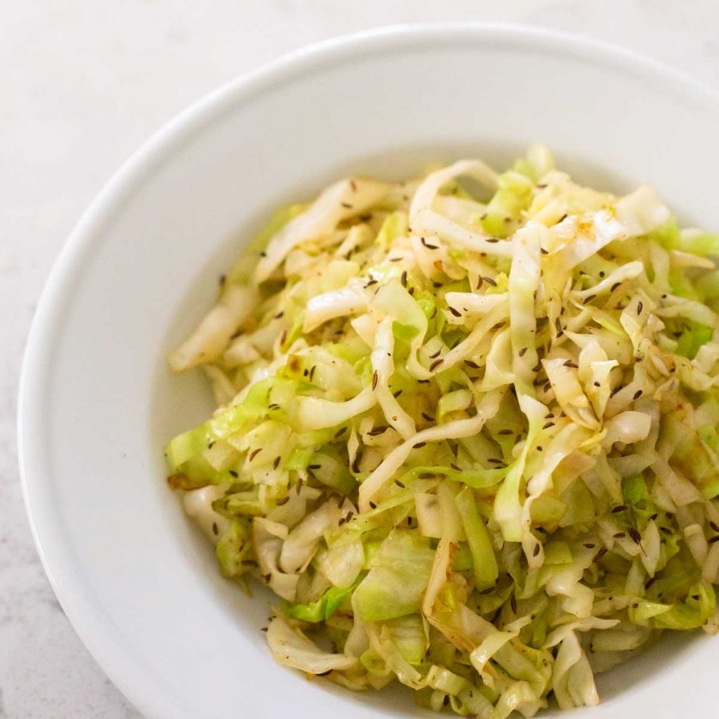 Easy Fried Cabbage with Caraway Seeds
