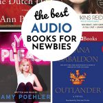 A photo collage shows some of the best audiobooks for newbies.