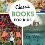 A collage shows several book covers of classic books for kids.