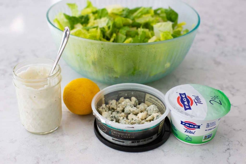 Greek Yogurt Blue Cheese Dressing Peanut Blossom