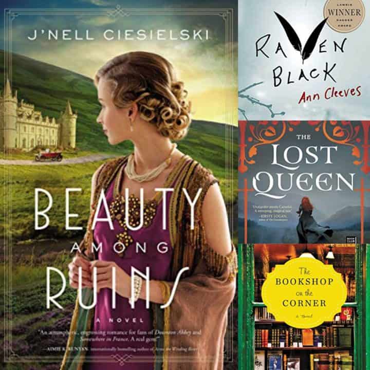 A collage of 4 photos of books about Scotland that fans of Outlander will enjoy