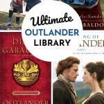 A collage of 4 books for Outlander fans