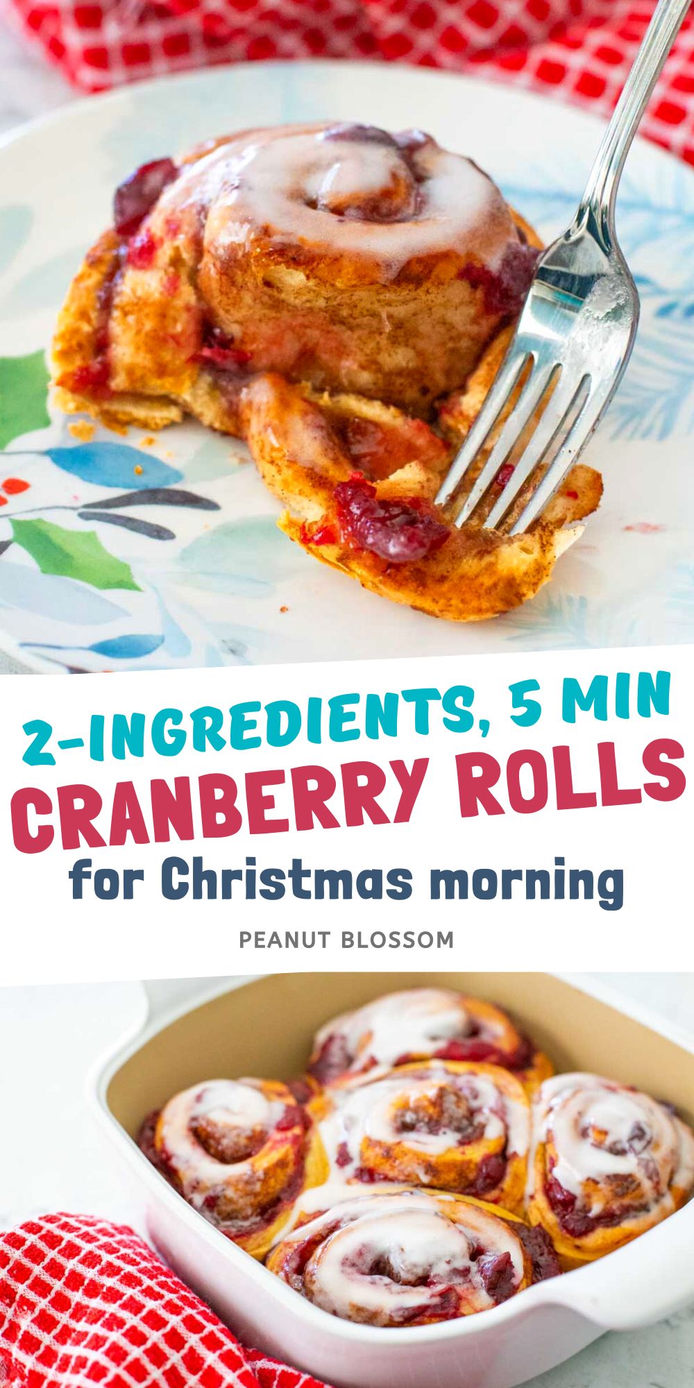 The Pillsbury cinnamon rolls have been used to make cranberry rolls for Christmas morning.