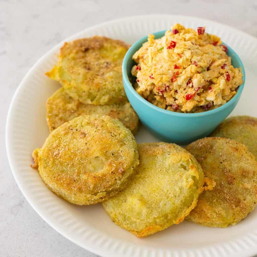 Southern Fried Green Tomatoes {Oven or Air Fryer}