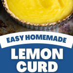 The lemon curd is in a tart shell.