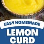 The lemon curd is in a tart shell.