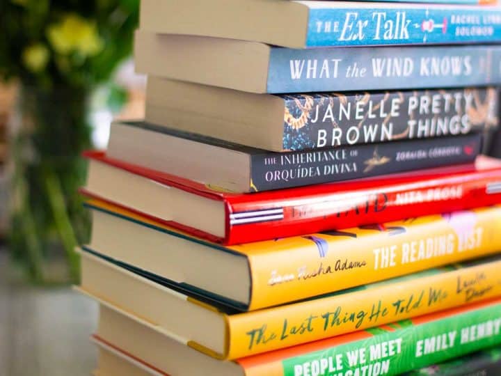 A stack of the best books for book club in 2023