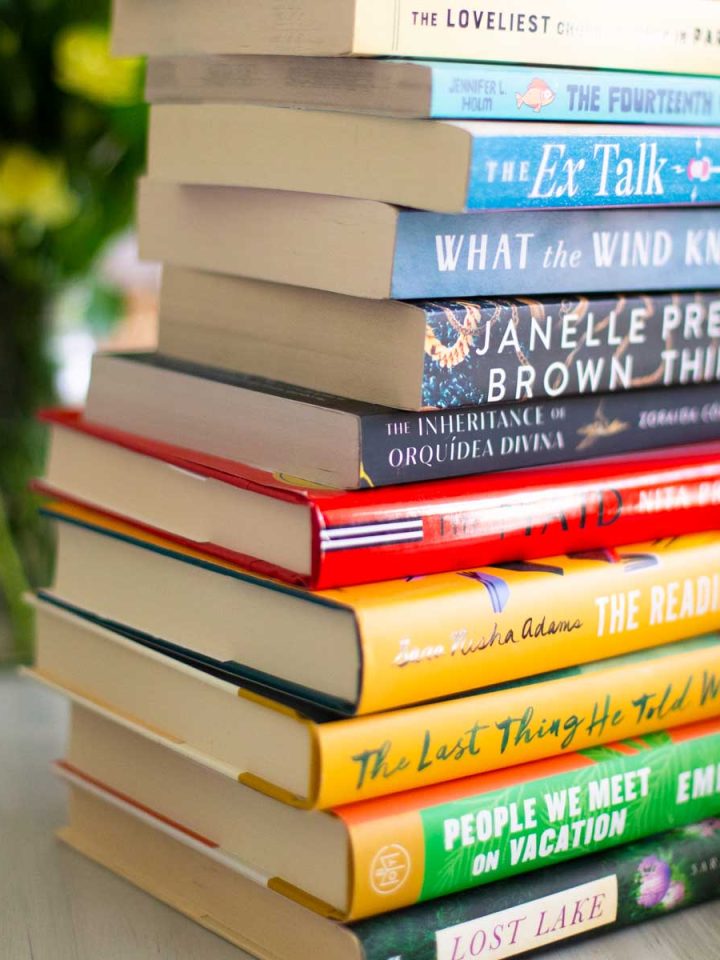 A stack of the best books for book club in 2023