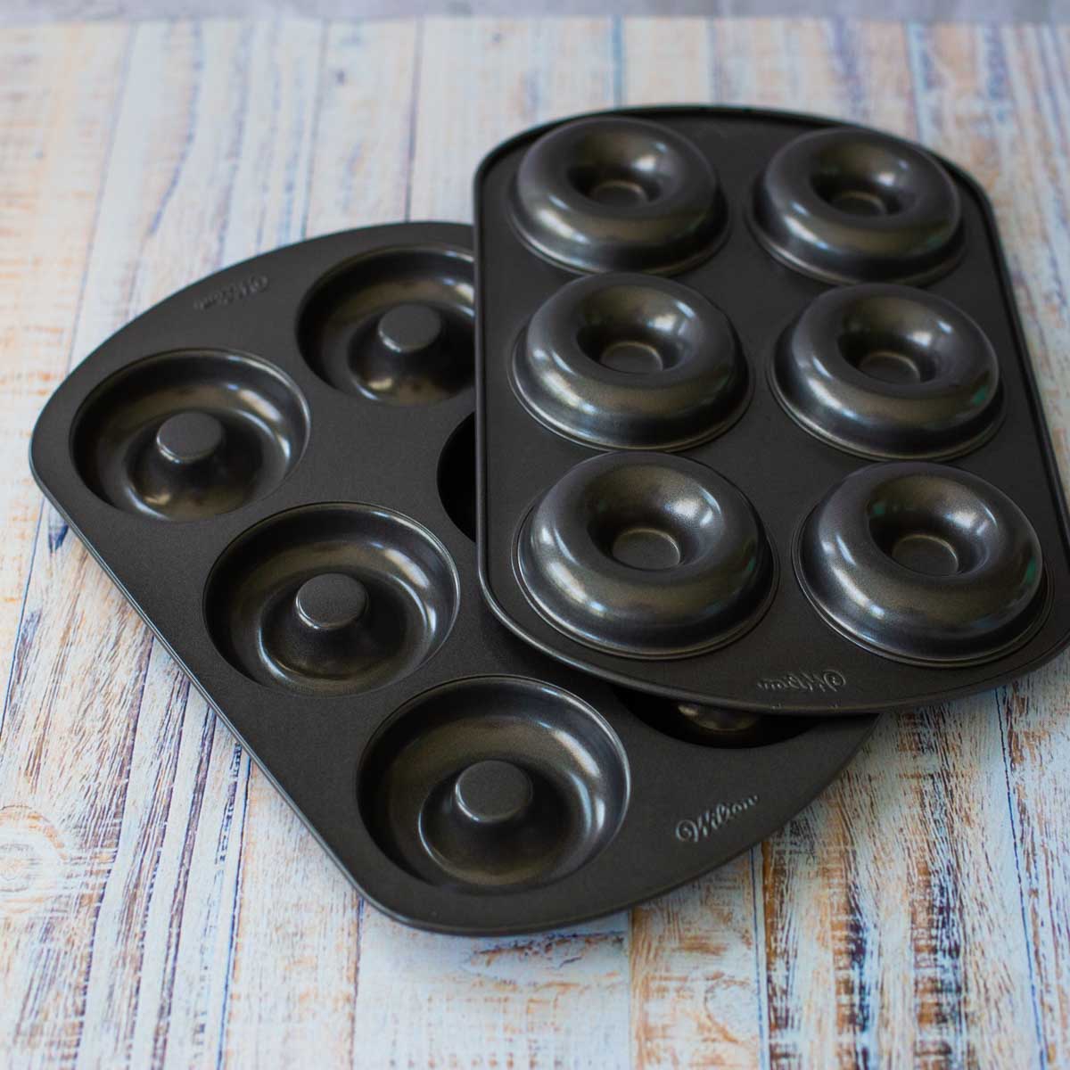 A pair of donut pans.