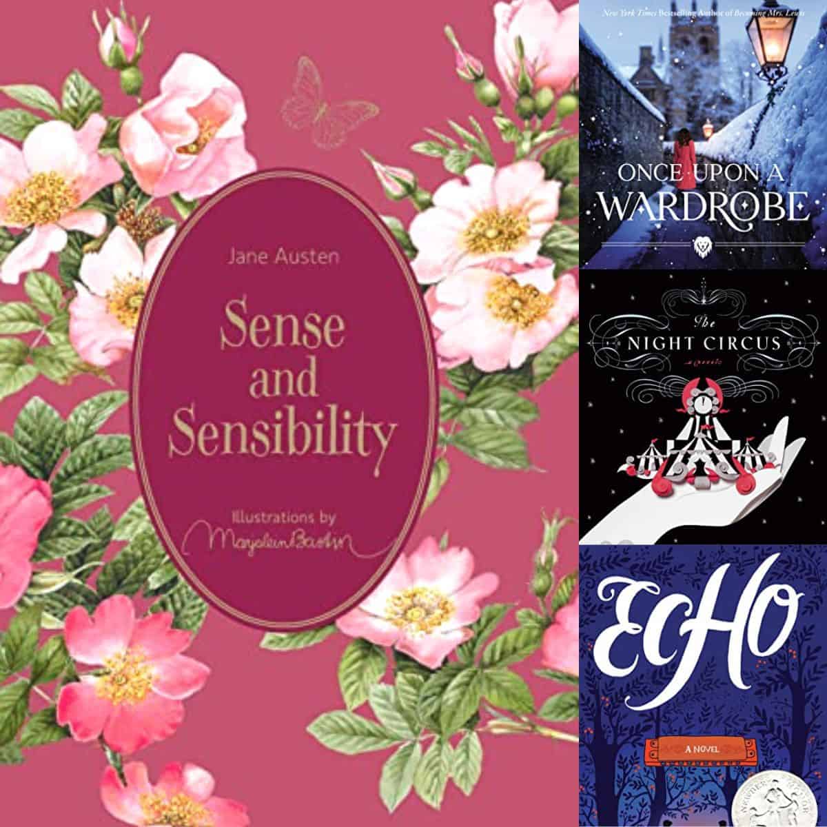 A photo collage of book covers.