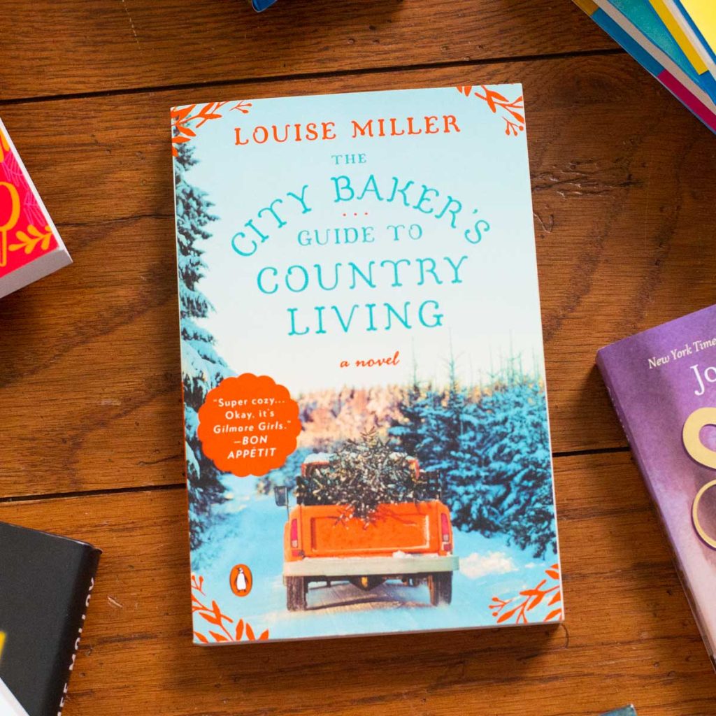 A copy of The City Baker's Guide to Country Living sits on the table.