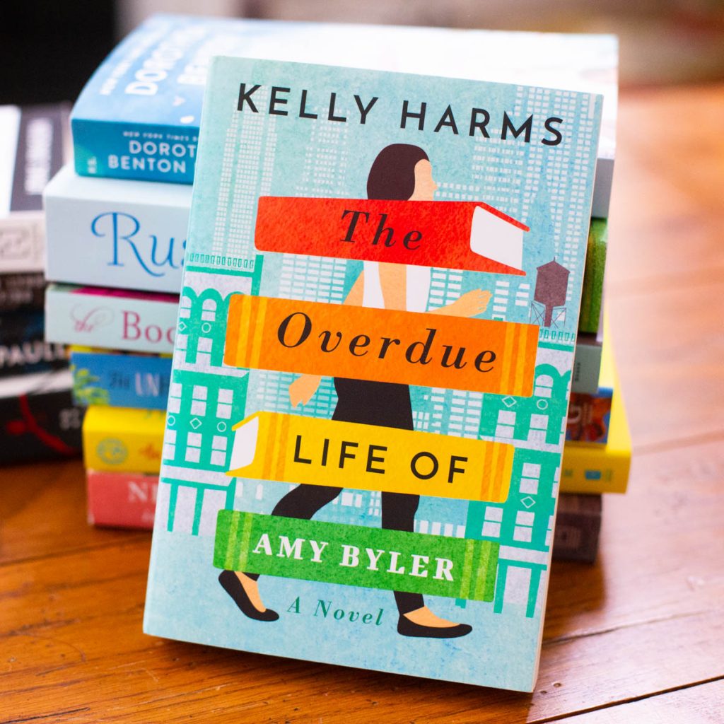 A copy of the book The Overdue Life of Amy Byler sits on the table