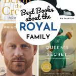 A photo collage shows several books about the royal family.