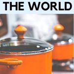 The caption reads: "How Family Dinner will Save the World" and has a photo of an orange pot on the stovetop.