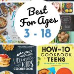 A photo collage shows 6 of the best cookbooks for kids.