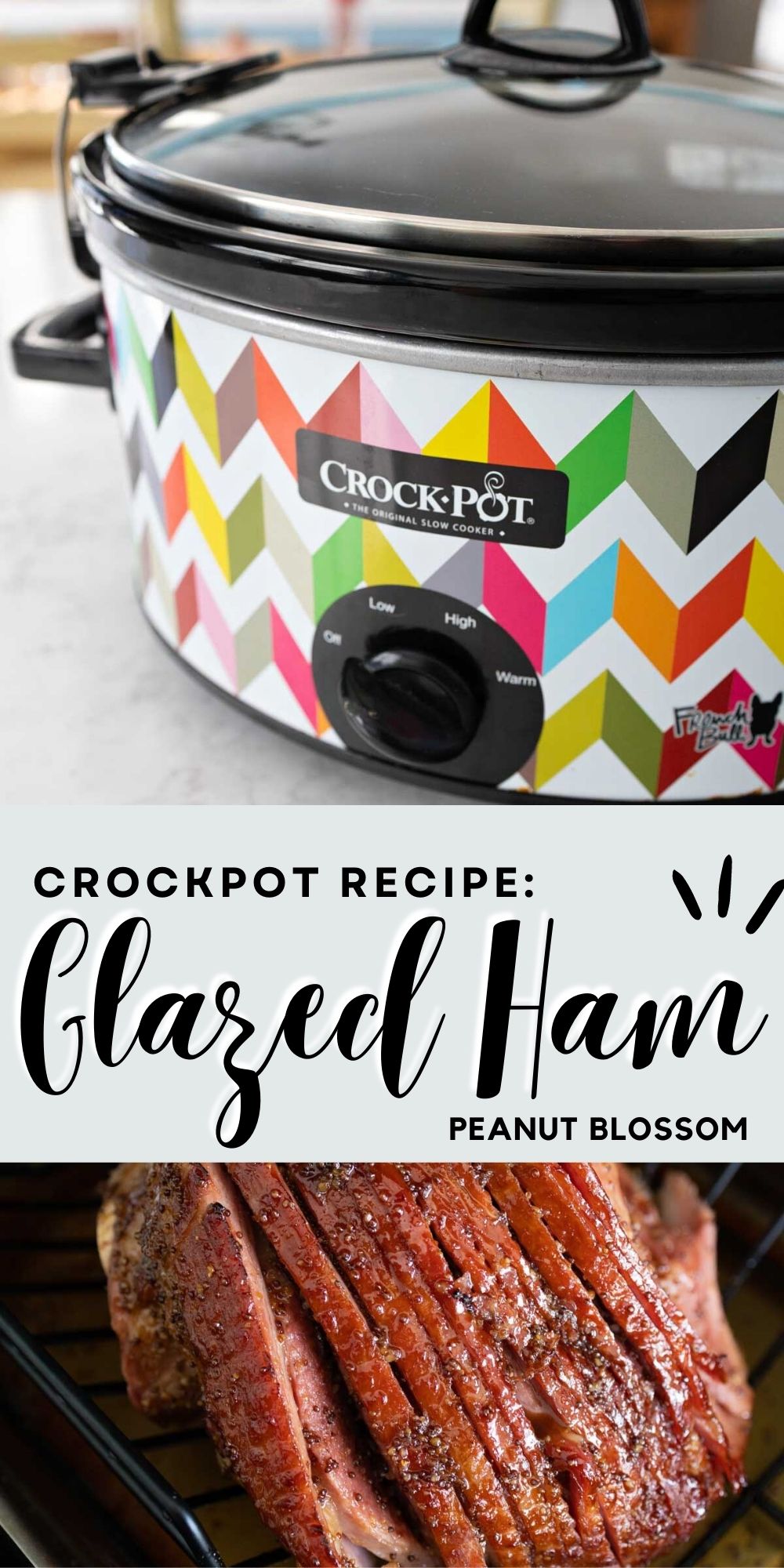 The Crockpot is featured in the photo at top, the spiral ham is shown below.