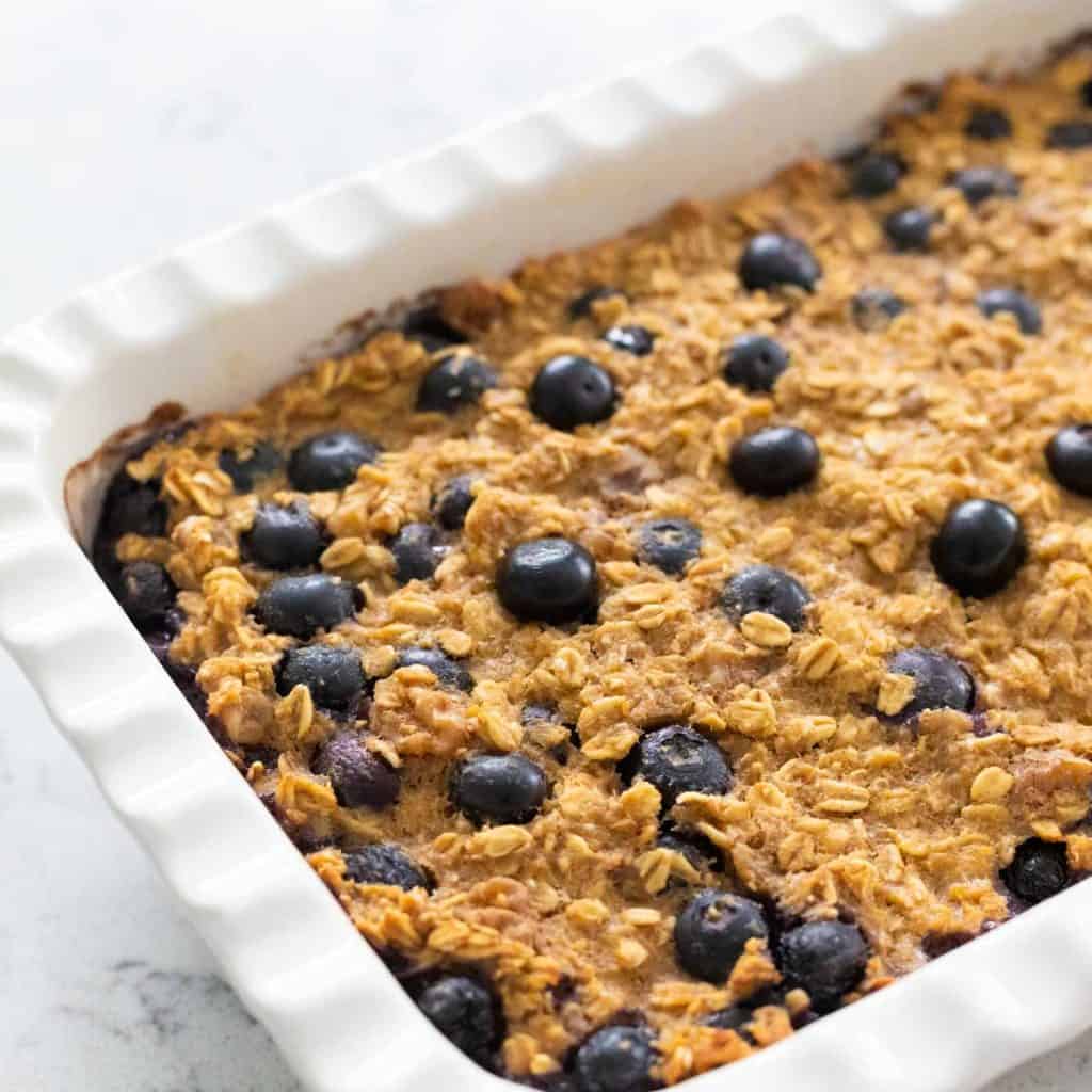 Lemon Blueberry Baked Oatmeal