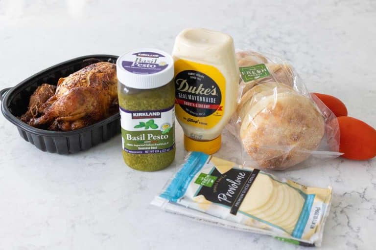 Creamy Chicken Pesto Sandwich {Oven or Air Fryer} Peanut Blossom