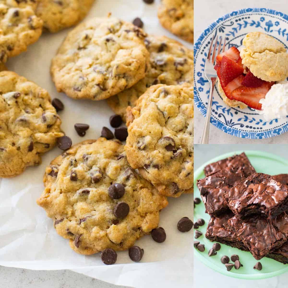 The photo collage shows several packable treats for a picnic.