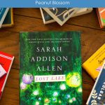 A copy of Lost Lake by Sarah Addison Allen sits on a table.