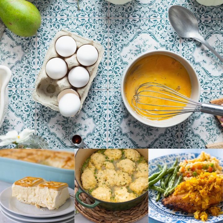 A photo collage shows a southern kitchen scene alongside 3 easy southern recipes.