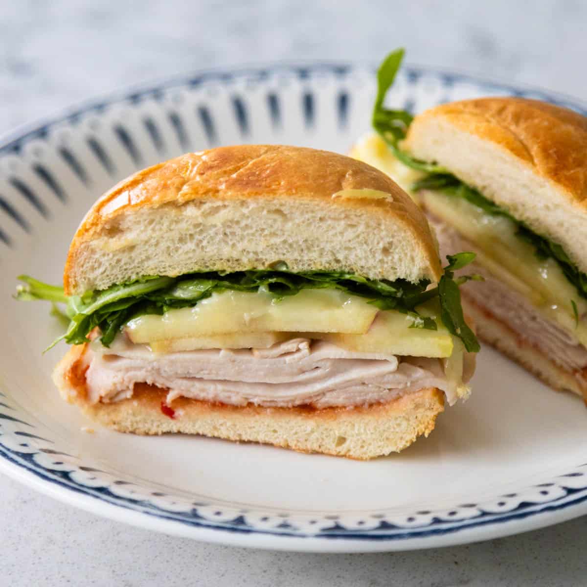 Turkey Brie Sandwich Peanut Blossom